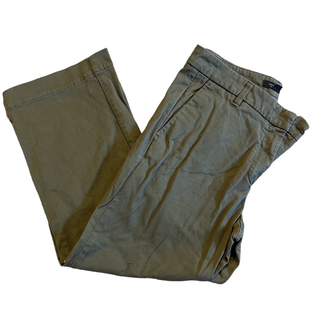 ANN TAYLOR Petite Devin Fit Olive Green Pants